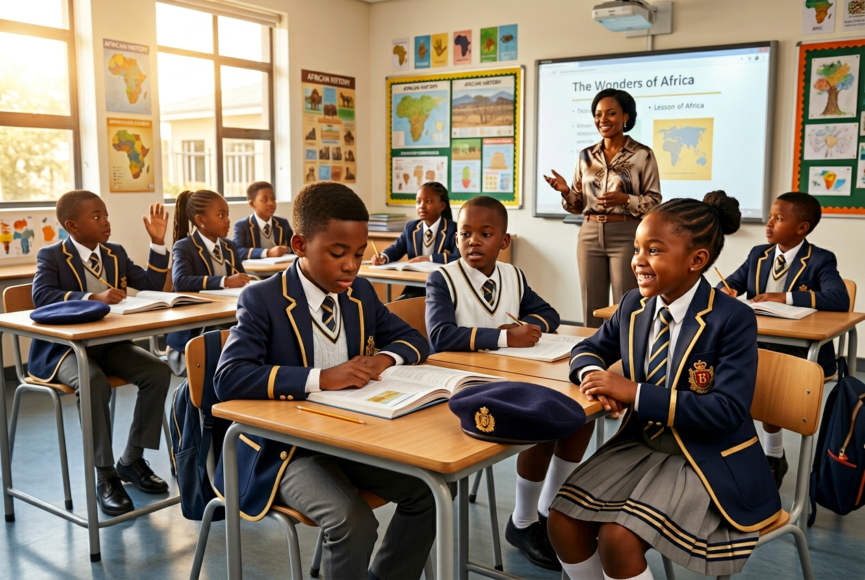 Pupils learning in a King David classroom